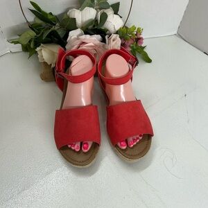 Lane Bryant Vibrant Red Sandals